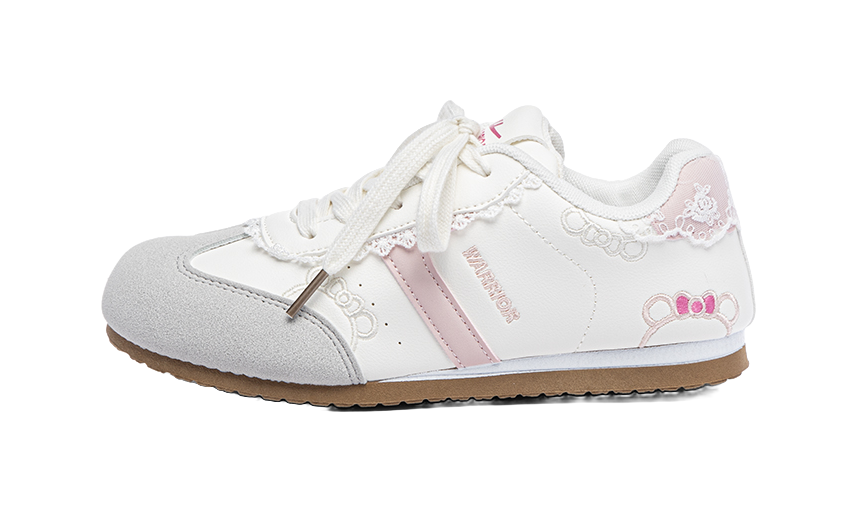 Warrior Slip Resistant, Breathable, Lightweight Low top Casual Shoes Womens Beige Gray Pink 