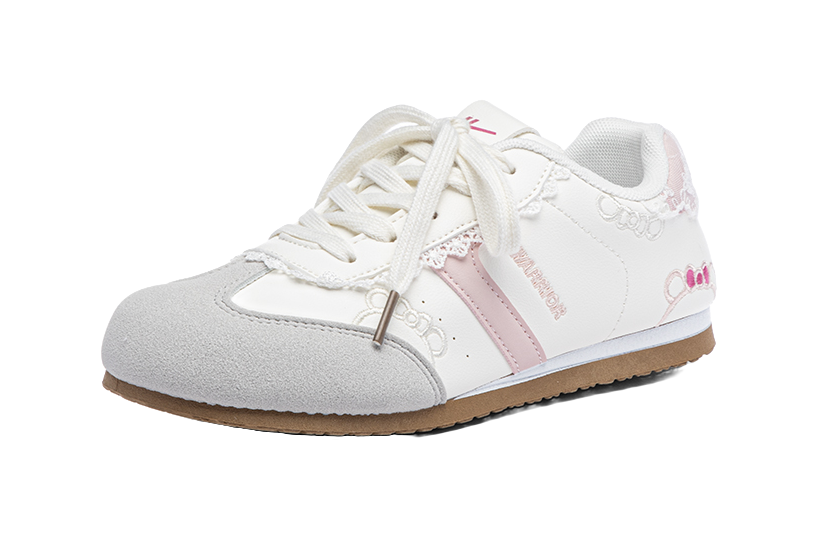 Warrior Slip Resistant, Breathable, Lightweight Low top Casual Shoes Womens Beige Gray Pink 
