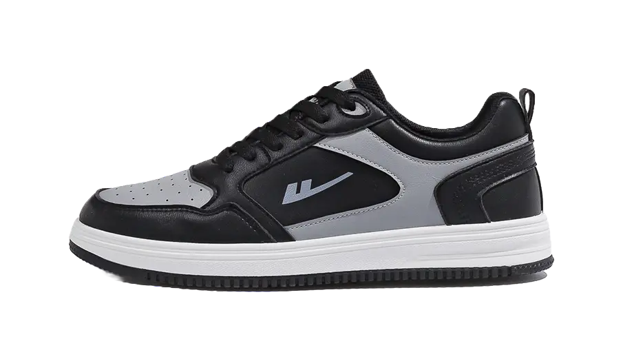 Warrior Sports Casual Wear-resistant And Lightweight Low-Top Skateboard Shoes Men's Black 