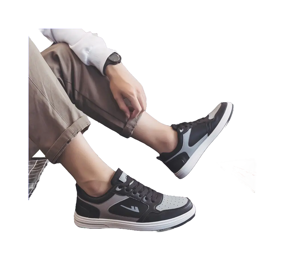 Warrior Sports Casual Wear-resistant And Lightweight Low-Top Skateboard Shoes Men's Black 