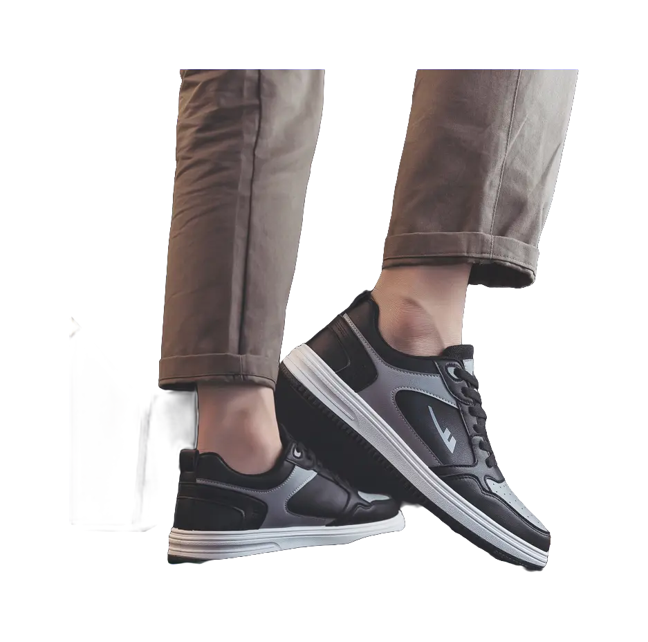 Warrior Sports Casual Wear-resistant And Lightweight Low-Top Skateboard Shoes Men's Black 