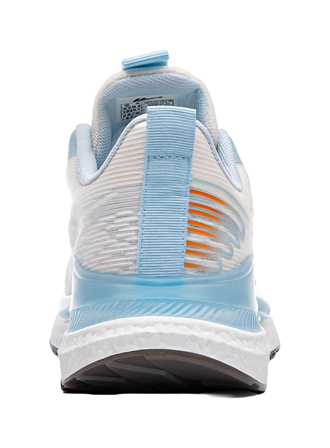 Warrior Students' Running Shoes Breathable Lightweight Low-Top Casual Shoes Unisex White Blue 