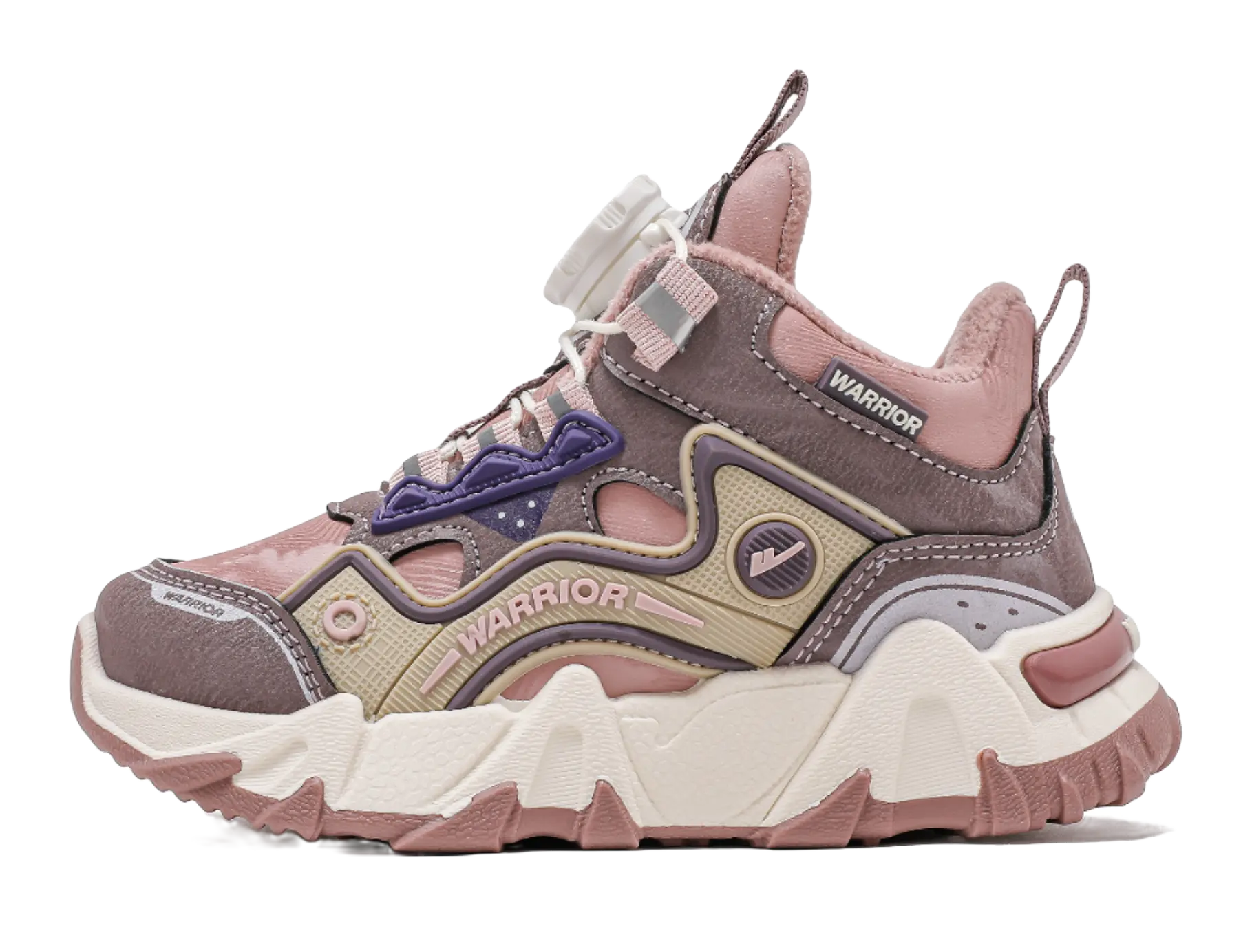 Warrior Synthetic Leather Slip Resistant Lightweight Cushioning Thermal Low top Kids Lifestyle Shoes Kids  vjsneaker.com