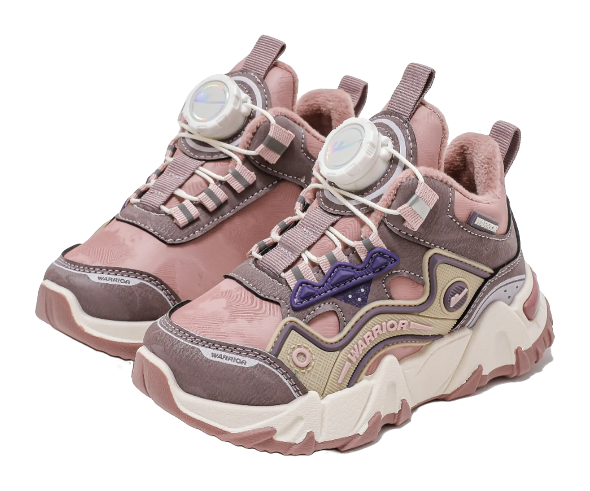 Warrior Synthetic Leather Slip Resistant Lightweight Cushioning Thermal Low top Kids Lifestyle Shoes Kids  vjsneaker.com