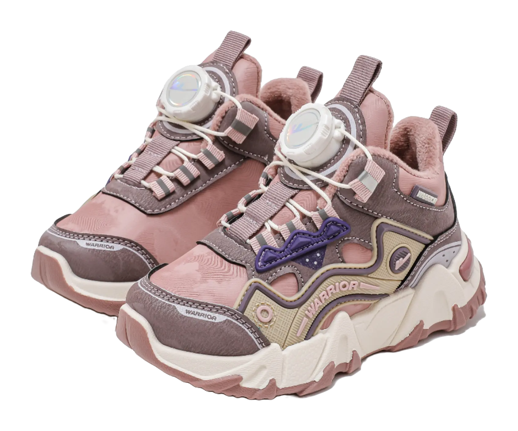 Warrior Synthetic Leather Slip Resistant Lightweight Cushioning Thermal Low top Kids Lifestyle Shoes Kids  vjsneaker.com