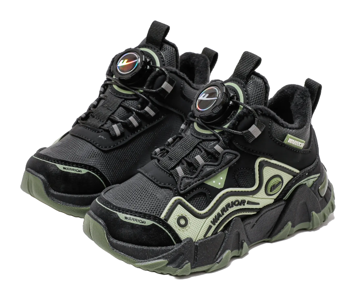 Warrior Synthetic Leather Slip Resistant Lightweight Cushioning Thermal Low top Kids Lifestyle Shoes Kids  vjsneaker.com