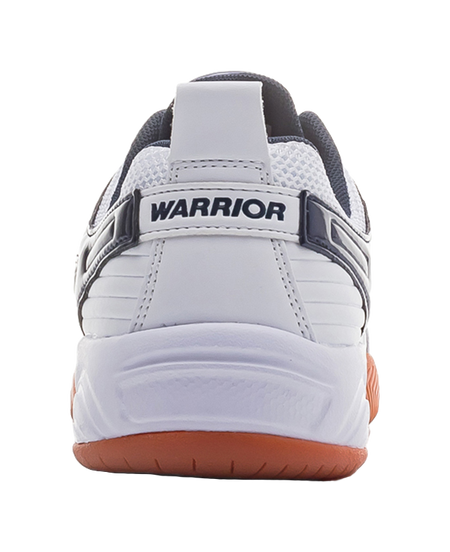 Warrior Unisex Low-Top Training Shoes - Rebound Fabric & Lightweight Design for Tennis Badminton Blue White 