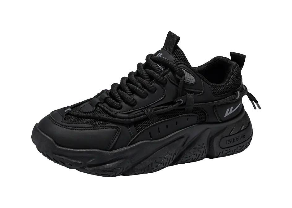 Warrior Warrior Anti-Slip Wear-Resistant Breathable Lightweight Height Increasing Warm Low-Top Chunky Sneakers Unisex  VJSNEAKER