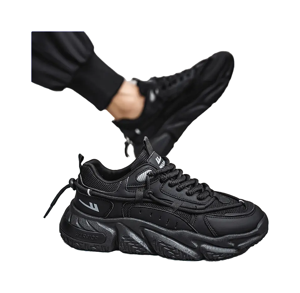 Warrior Warrior Anti-Slip Wear-Resistant Breathable Lightweight Height Increasing Warm Low-Top Chunky Sneakers Unisex  VJSNEAKER