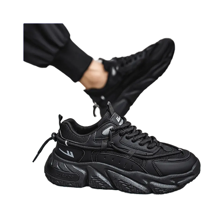 Warrior Warrior Anti-Slip Wear-Resistant Breathable Lightweight Height Increasing Warm Low-Top Chunky Sneakers Unisex  VJSNEAKER