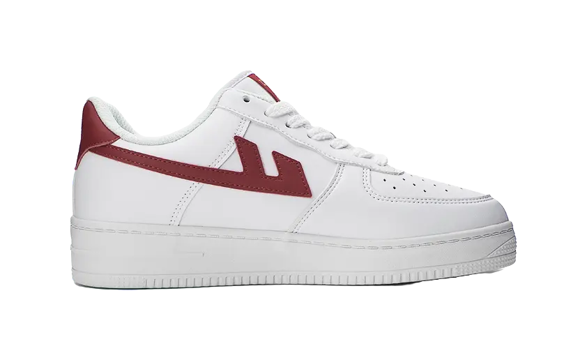 Warrior White Sneakers Slip Resistant, Abrasion Resistant, Lightweight, Breathable Low top Skateboard Shoes Unisex 