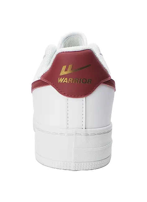 Warrior White Sneakers Slip Resistant, Abrasion Resistant, Lightweight, Breathable Low top Skateboard Shoes Unisex 