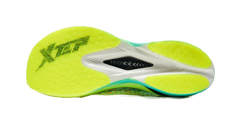 XTEP 160X 3.0 Pro Anti Slip Wear Resistant Low Top Marathon Long Distance Running Shoes Men's Aurora Green Black 