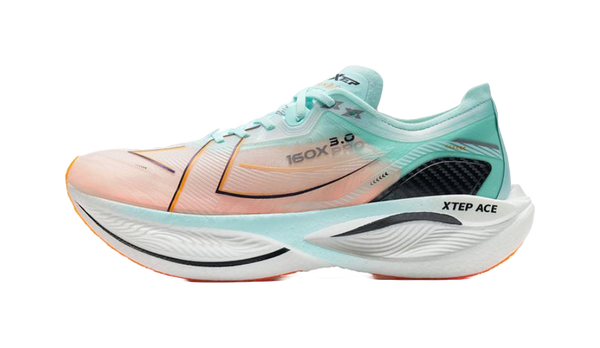 XTEP 160X 3.0 Pro Cushioning Anti-Slip Wear-Resistant Breathability Low-Top Running Shoes Men's Serene Blue/New White 