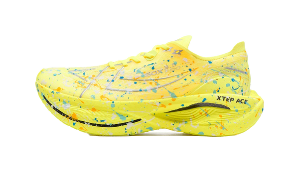 XTEP 160X 3.5PRO Running Shoes Men's Low top Fluorescent Bright Yellow, Teal 
