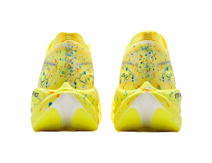 XTEP 160X 3.5PRO Running Shoes Men's Low top Fluorescent Bright Yellow, Teal 