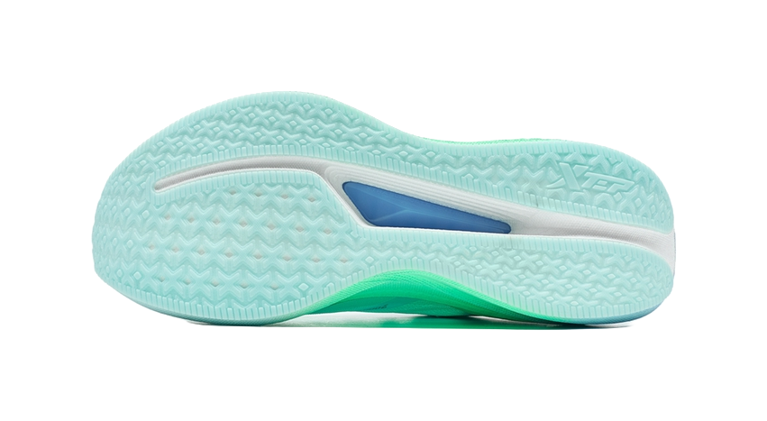 XTEP 2000km 3.0 Running Shoes Men's Low top Misty Blue, Moon Blue, Fluorescent Light Turquoise 