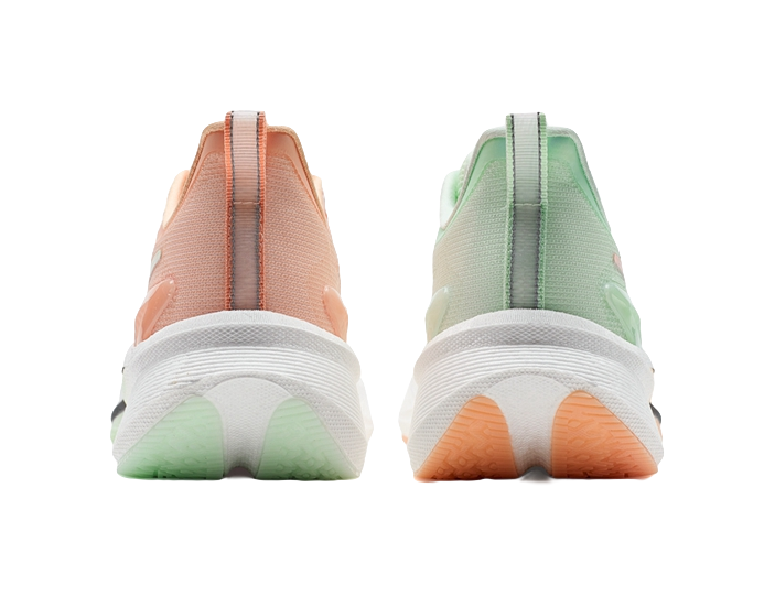 XTEP 2000km 3.0 Running Shoes Women's Low top Classic White/Pink Orange/Light Fruit Green 