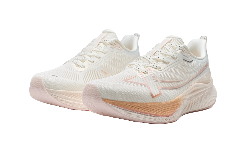 XTEP 2000km 3.0 Running Shoes Women's Low top Sail White/Pure Pink/Cherry Blossom Pink 