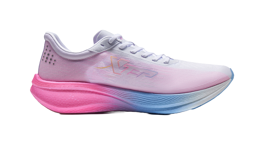 XTEP 260X 1.0 Running Shoes Men's Low top Sail White/Fluorescent Cherry Blossom Pink 