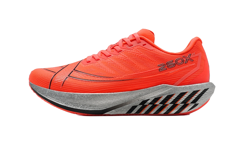 XTEP 260X 2.0 Running Shoes Men's Low top Super Orange Black 