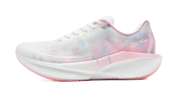 XTEP 360X 2.0 Cushioning And Breathable Low Top Carbon Plate Marathon Training Race Running Shoes Women's White Pink 