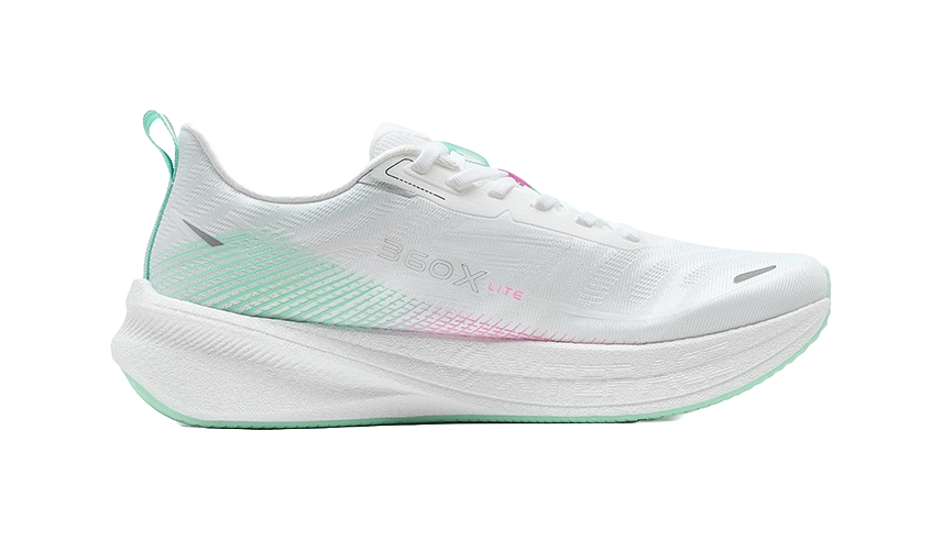 XTEP 360X 2.0 LITE Running Shoes Men's Low top White Pink Green 