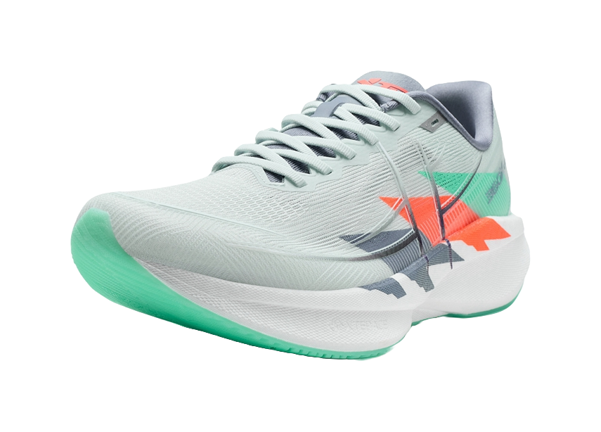XTEP 360X 2.0 Running Shoes Men's Low top Moonstone Blue, Super Orange, Pure Teal 