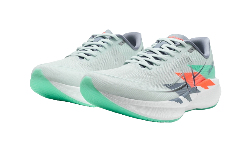 XTEP 360X 2.0 Running Shoes Men's Low top Moonstone Blue, Super Orange, Pure Teal 