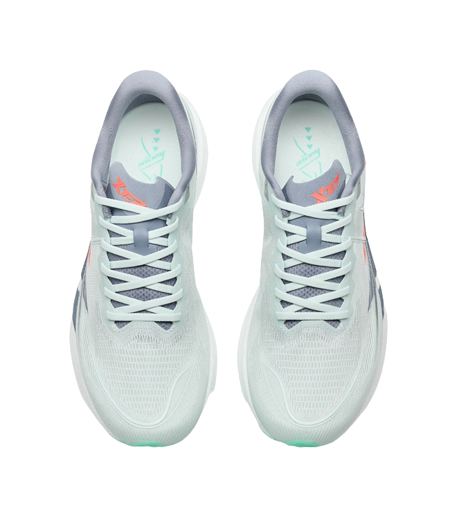 XTEP 360X 2.0 Running Shoes Men's Low top Moonstone Blue, Super Orange, Pure Teal 