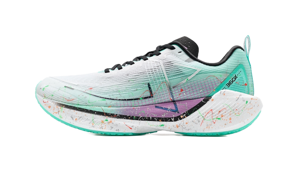 XTEP 360X Abrasion Resistant Low top Long Distance Running Sprint Running Shoes Men's Dark Night Iridescent 