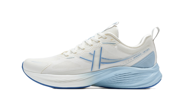 XTEP 5 Speed ET Shock Absorbers Slip Resistant Low top Casual Running Shoes Men's White Blue 