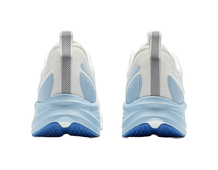 XTEP 5 Speed ET Shock Absorbers Slip Resistant Low top Casual Running Shoes Men's White Blue 