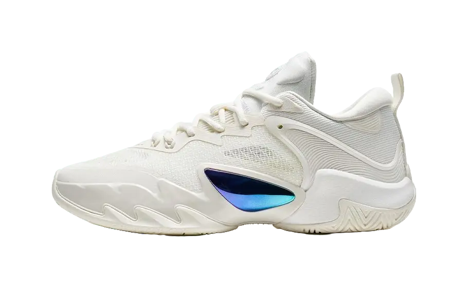 XTEP Against The Sky Generation Cushioning Abrasion Resistant Rebound Low top Basketball Shoes Mens White Blue  vjsneaker.com