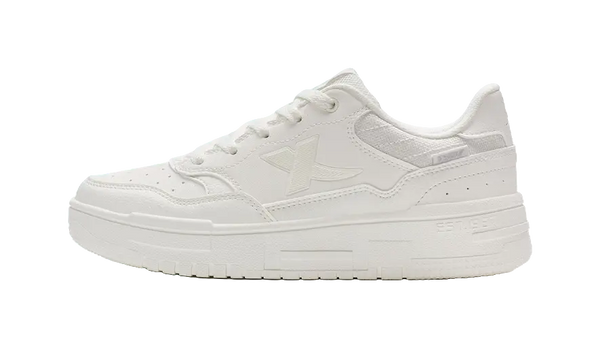XTEP Air Force 1 2.0 Slip Resistant Cushioning Abrasion Resistant Low Top Skateboard Shoes Women's White 