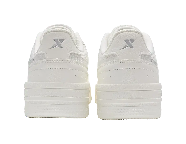 XTEP Air Force 1 2.0 Slip Resistant Cushioning Abrasion Resistant Low Top Skateboard Shoes Women's White 