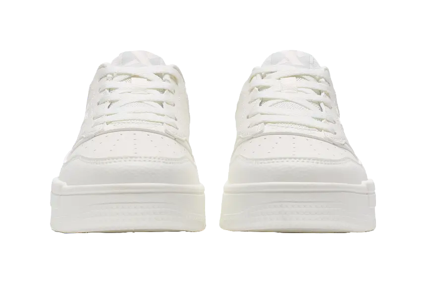 XTEP Air Force 1 2.0 Slip Resistant Cushioning Abrasion Resistant Low Top Skateboard Shoes Women's White 