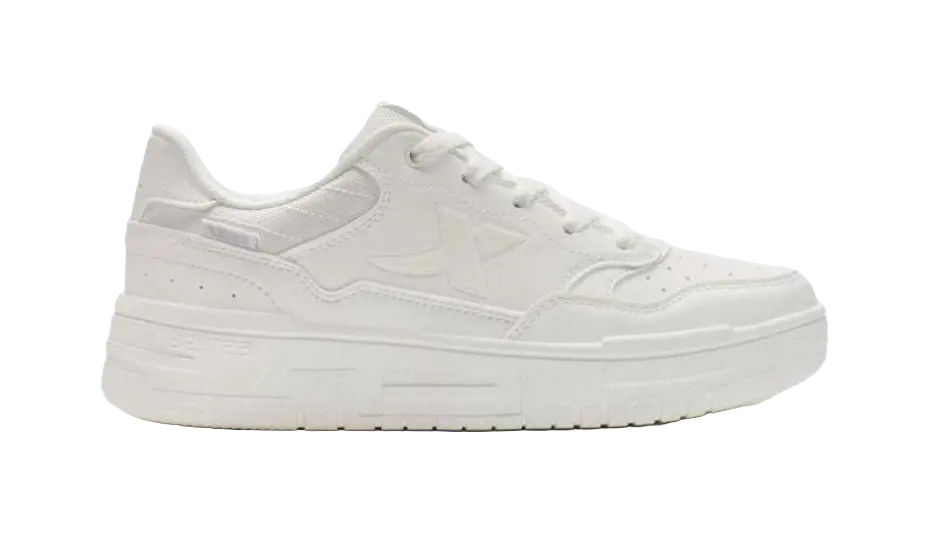XTEP Air Force 1 2.0 Slip Resistant Cushioning Abrasion Resistant Low Top Skateboard Shoes Women's White 