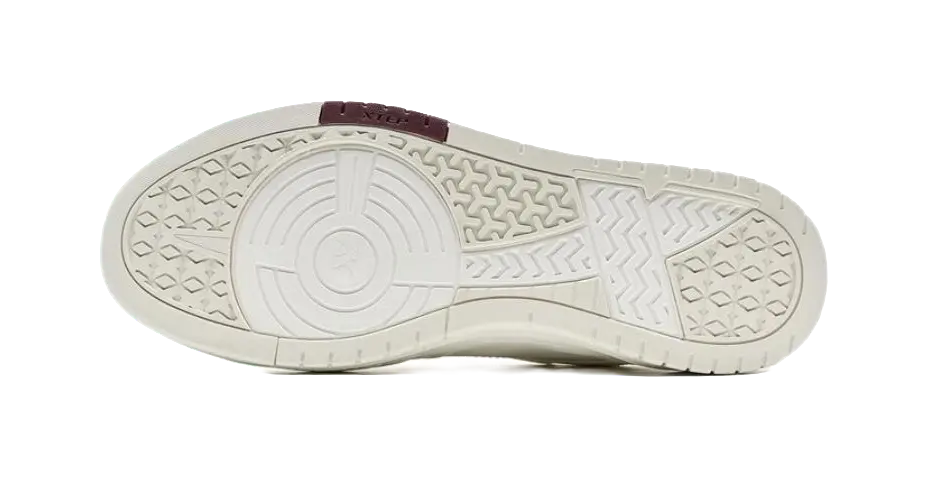 XTEP Air Force 1 Abrasion Resistant Lightweight Slip Resistant Low Top Skateboard Shoes Men's White Red 