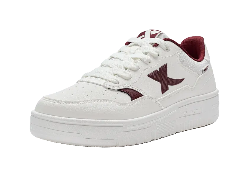XTEP Air Force 1 Coverage Wear-Resistant Lightweight Low-Top Skateboard Shoes Men's Sail White/Team Red 