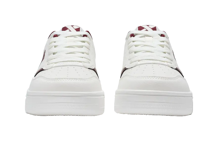 XTEP Air Force 1 Coverage Wear-Resistant Lightweight Low-Top Skateboard Shoes Men's Sail White/Team Red 