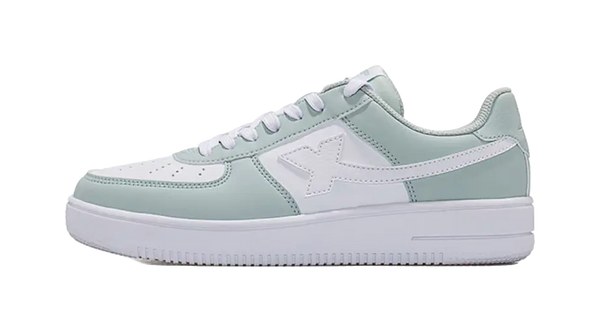 XTEP Air Force 1 Low-Top Skateboard Shoes Women's White Green 