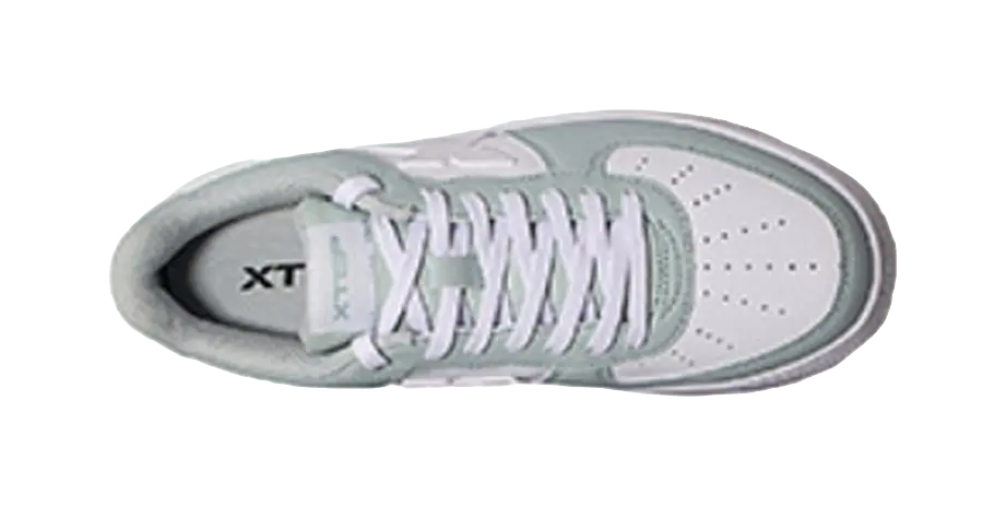 XTEP Air Force 1 Low-Top Skateboard Shoes Women's White Green 