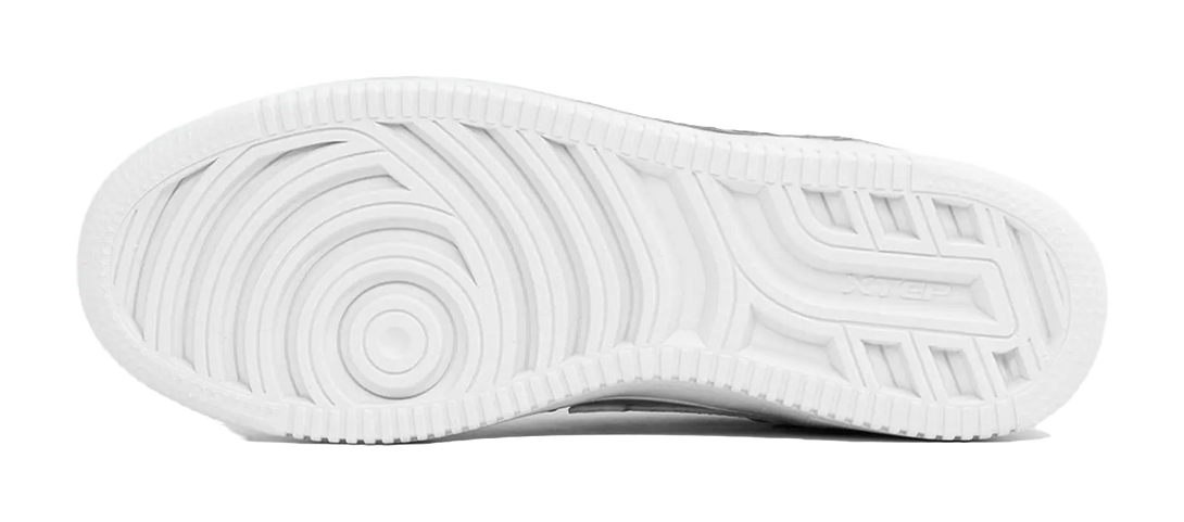 XTEP Air Force One Coverage Abrasion Resistant Low top Skateboard Shoes Men's White 
