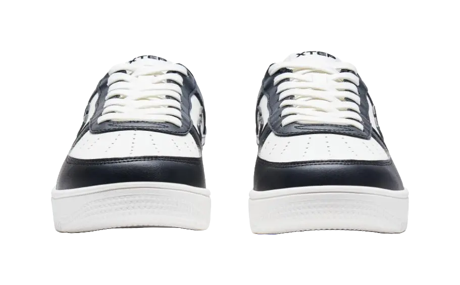 XTEP Air Force One Slip Resistant Abrasion Resistant Low top Skateboard Shoes Men's Black White 