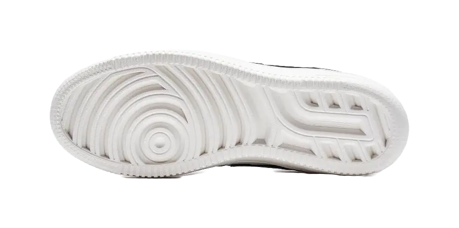 XTEP Air Force One Slip Resistant Abrasion Resistant Low top Skateboard Shoes Men's Black White 