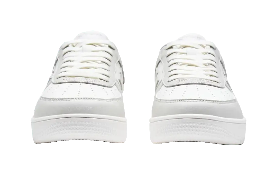 XTEP Air Force One Slip Resistant Abrasion Resistant Low top Skateboard Shoes Men's Gray White 