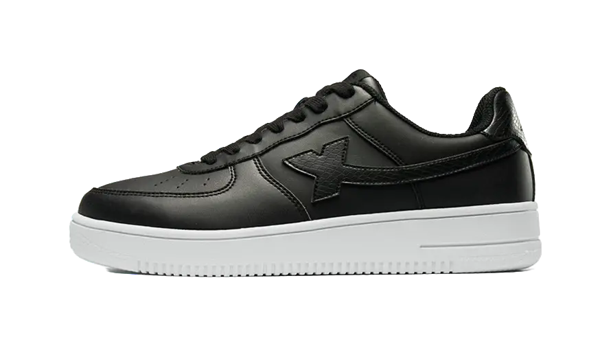 XTEP Air Force One Slip Resistant, Abrasion Resistant, Lightweight Low top Skateboard Shoes Men's Black 