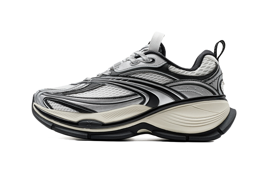 XTEP Basque 2 Abrasion Resistant Lightweight Rebound Low Top Casual Shoes Men's White Black Gray 