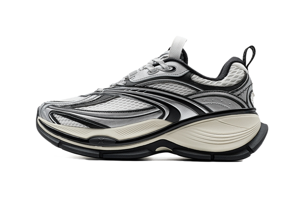 XTEP Basque 2 Abrasion Resistant Lightweight Rebound Low Top Casual Shoes Men's White Black Gray 